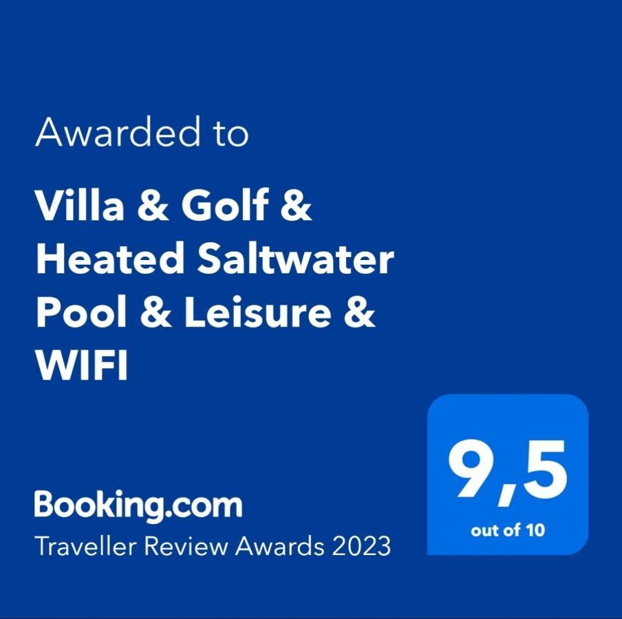 Villa & Golf & Heated Saltwater Pool & Leisure & Wifi Caleta De Fuste Exterior photo
